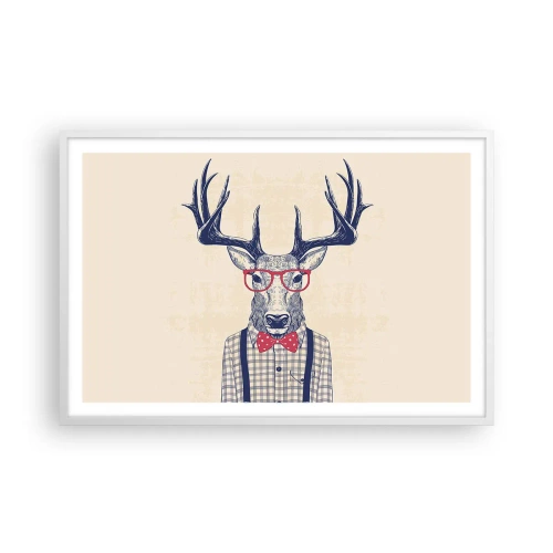 Poster în ramă albă - O extravaganță jucăușă - 91x61 cm