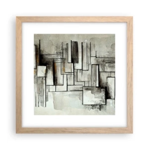 Poster în ramă de stejar deschis - Puterea simplității - 30x30 cm