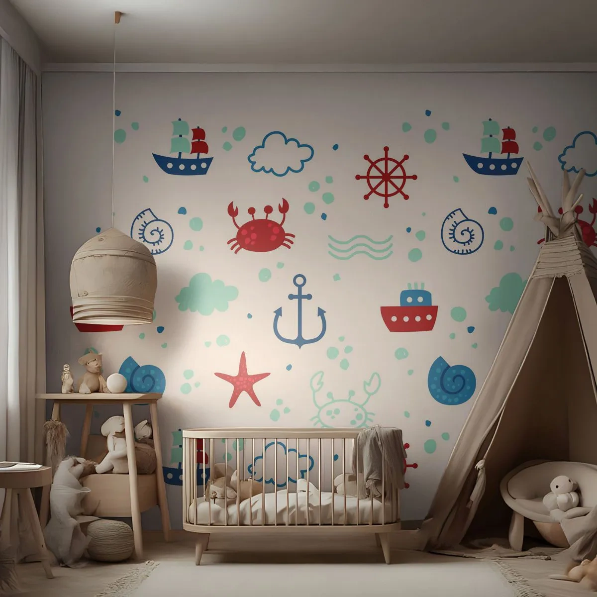 Tapet Premium Canvas - O poveste maritimă - navigație, Nautic, Ancoră - 250x175 cm