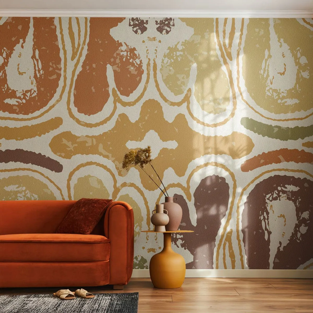 Tapet Autoadeziv Deluxe Sticker - Abstracție sentimentală - În vârstă, Boho, Bucată - 350x256 cm