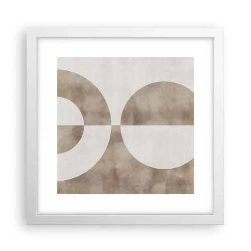 Poster în ramă albă - Similitudini și diferențe - 30x30 cm