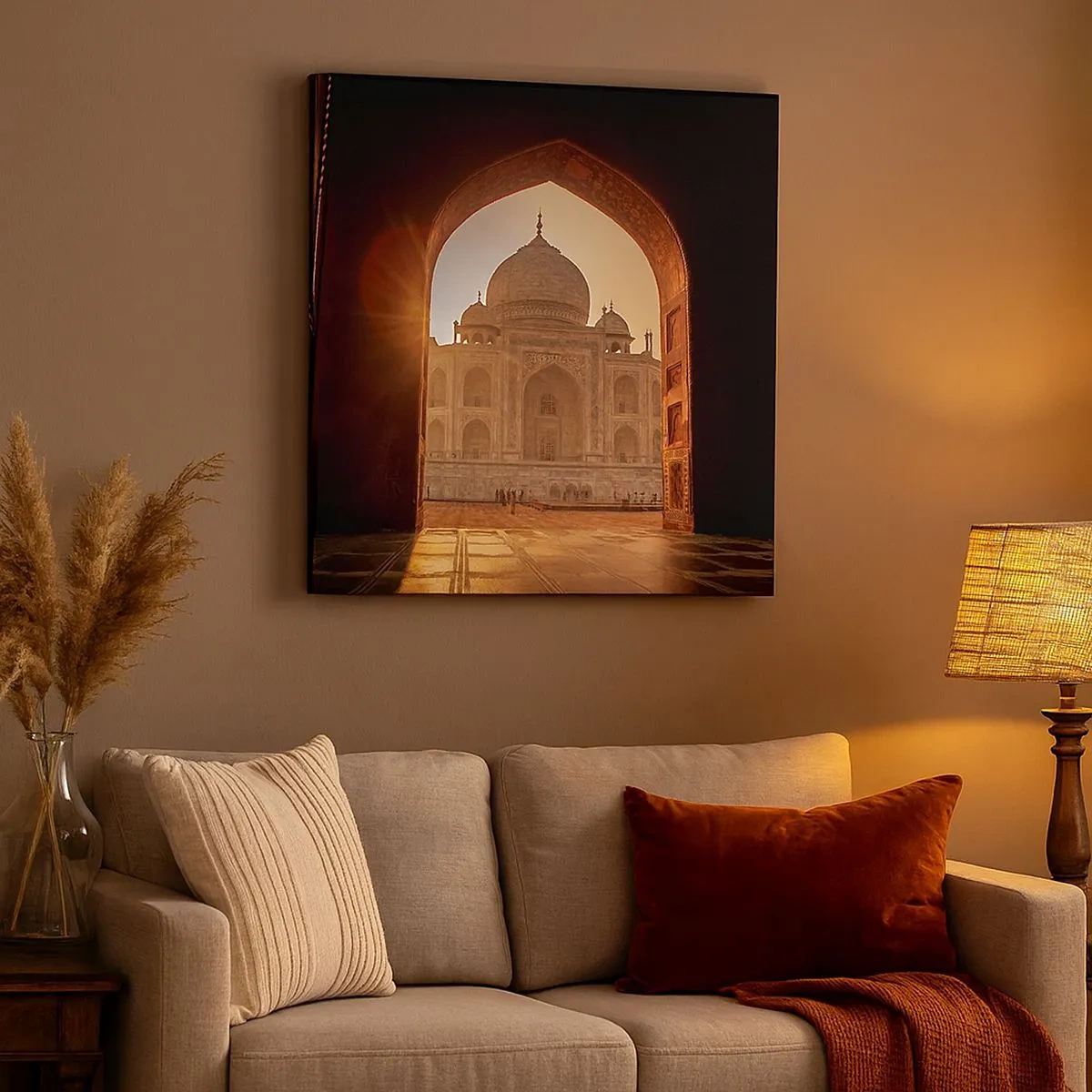 Tablou pe pânză - Un monument al iubirii nepământene - 30x30 cm