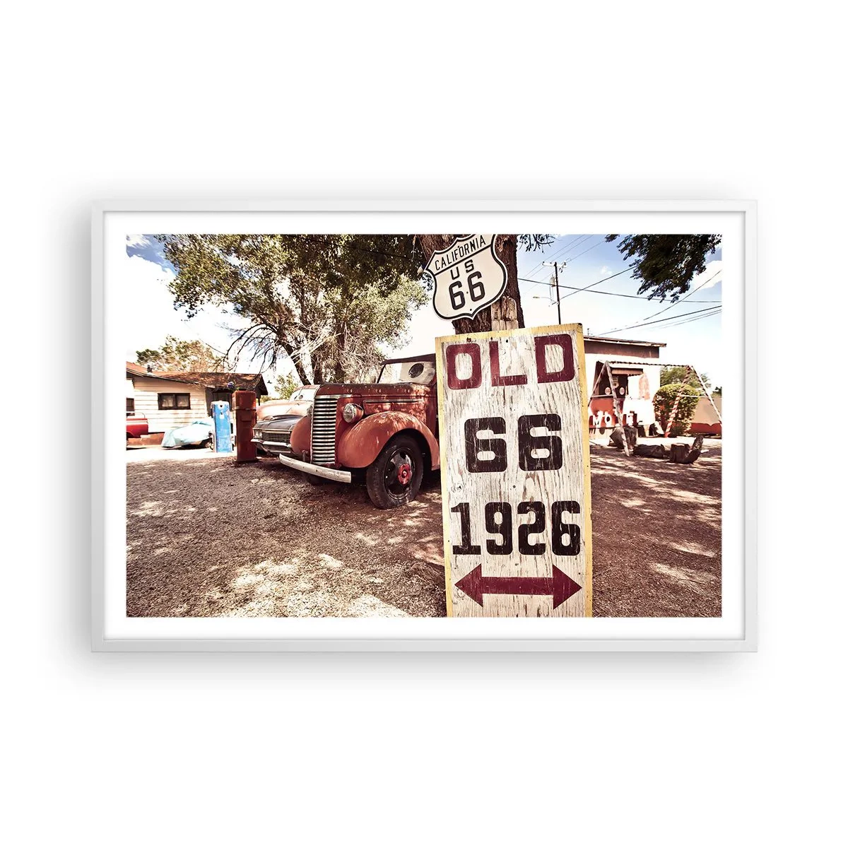 Poster în ramă albă - O legendă provincială americană - 91x61 cm