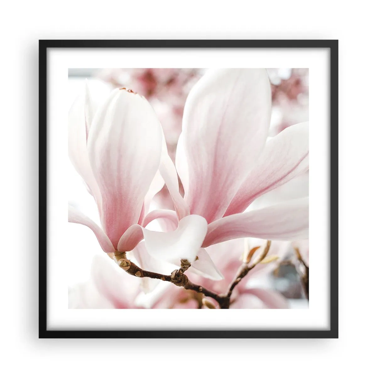 Poster în ramă neagră - Imensitatea sensibilității - 50x50 cm