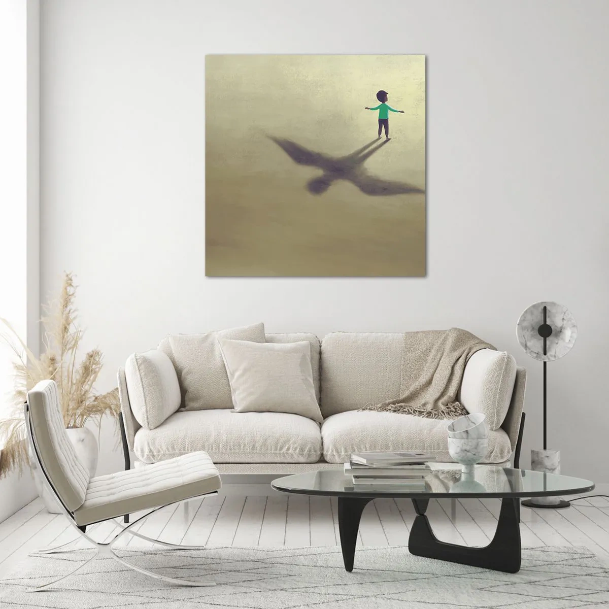 Tablou pe sticlă - Eroul viitorului - 70x70 cm