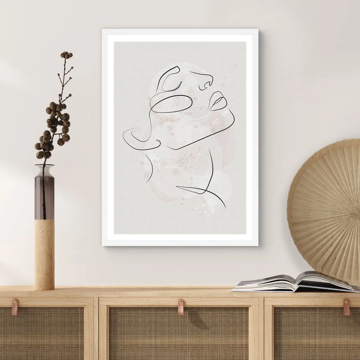 Poster în ramă albă - Schiță de vis - 61x91 cm