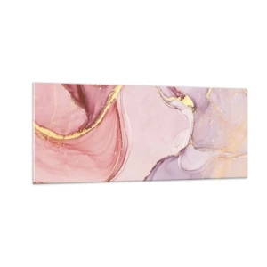 Tablou pe sticlă - O mângâiere de culoare - 100x40 cm