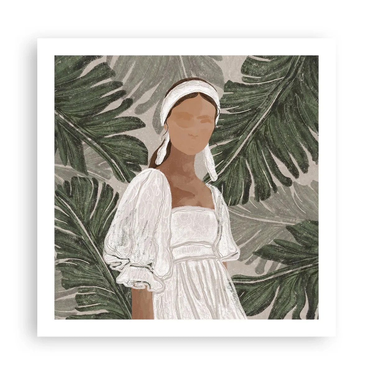 Poster - Portret exotic - 60x60 cm