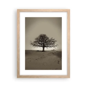 Poster în ramă de stejar deschis - De aici până în veșnicie - 30x40 cm