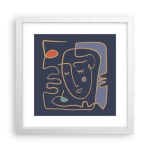 Poster în ramă albă - În reverie - 30x30 cm