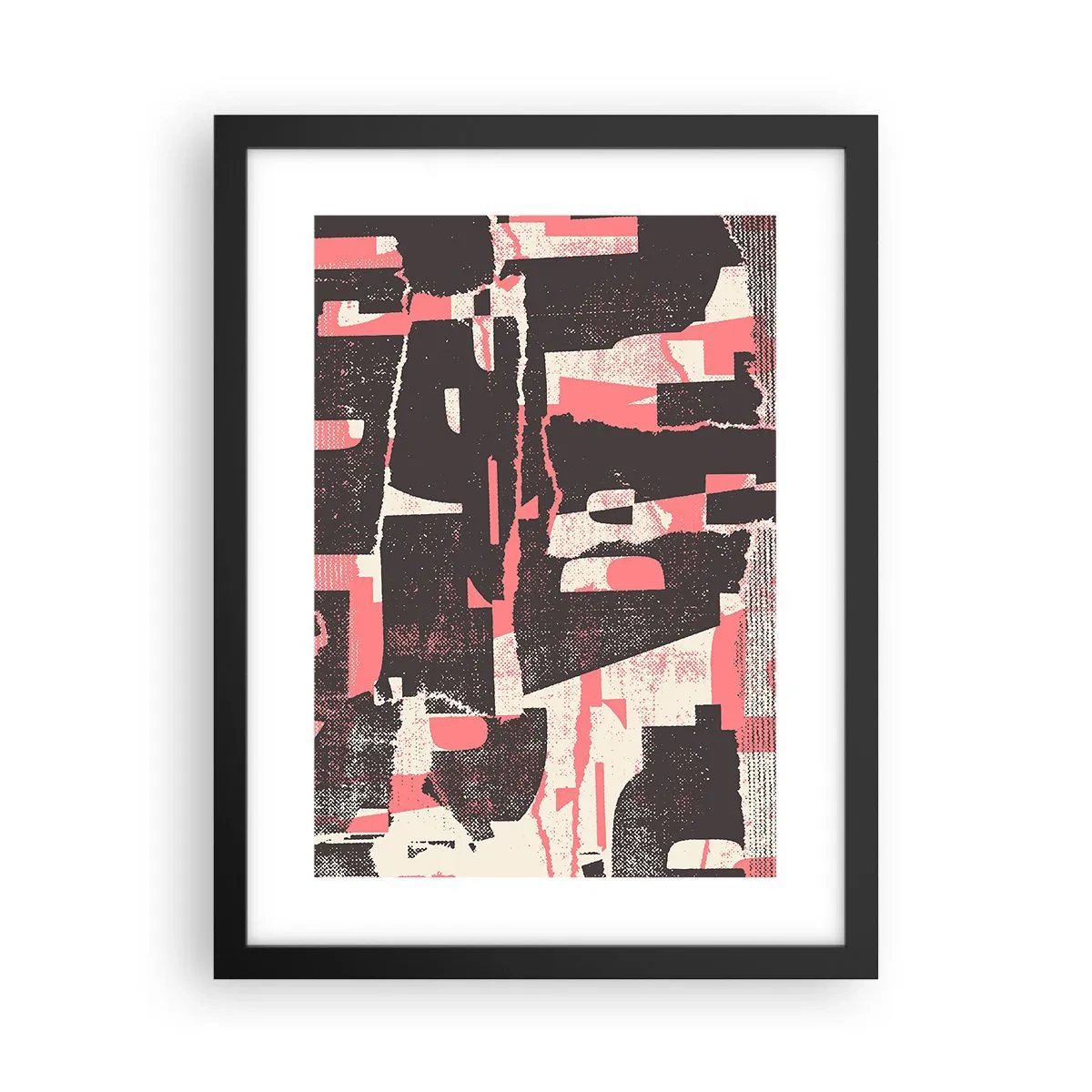 Poster în ramă neagră - Toată această agitație - 30x40 cm
