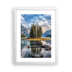 Poster în ramă albă - La o apă mare și limpede… - 30x40 cm