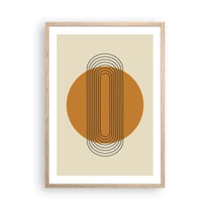 Poster în ramă de stejar deschis - Planul perfect - 50x70 cm