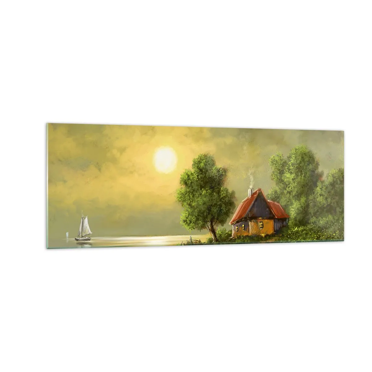 Tablou pe sticlă - Frumos, ca dintr-o imagine - 140x50 cm