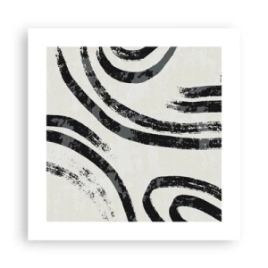 Poster - Pe jumătate oprit - 40x40 cm