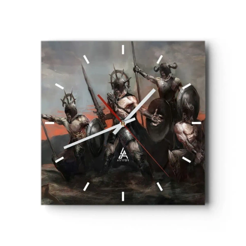 Ceas de perete - Ceas pe sticlă - Cu scut sau fără scut - 30x30 cm