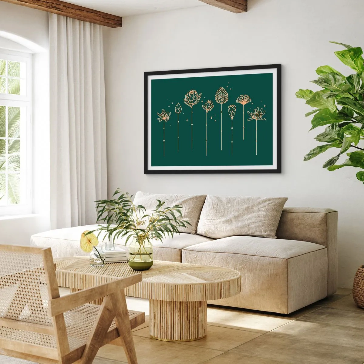 Poster în ramă neagră - Familia IERBEscu - 91x61 cm