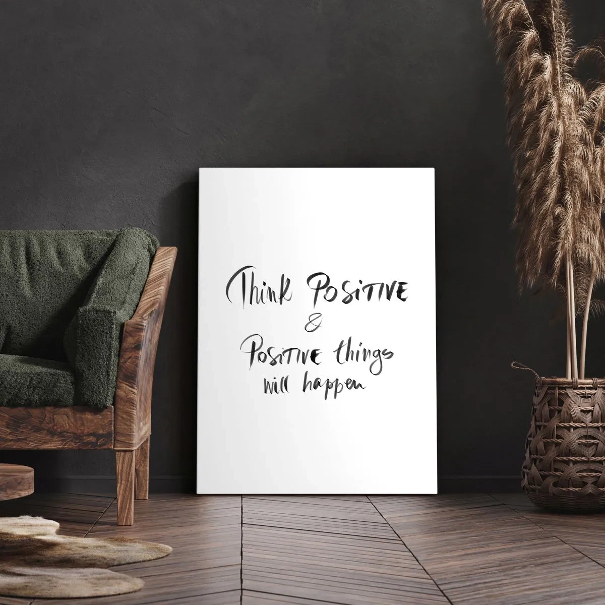 Tablou pe pânză - Cum să trăim bine? - 45x80 cm