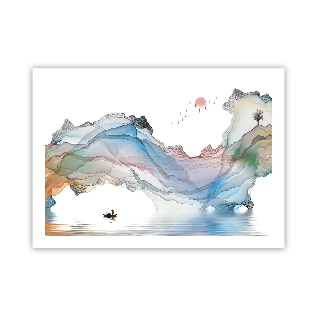 Poster - Spre munții de cristal - 70x50 cm