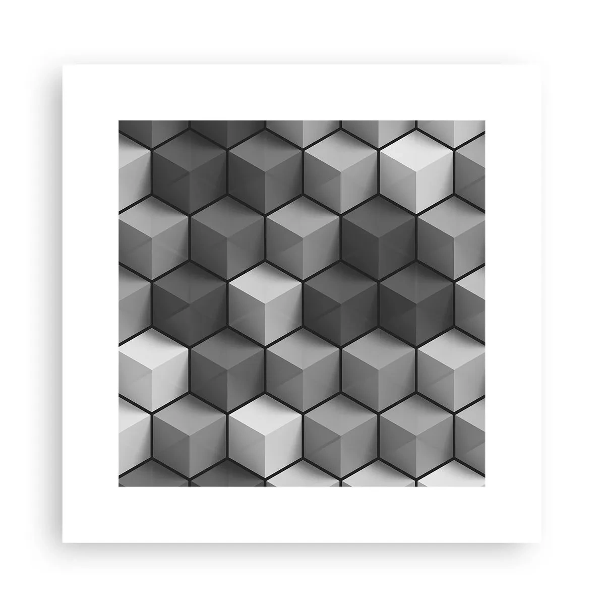 Poster - Puzzle cubist - 30x30 cm