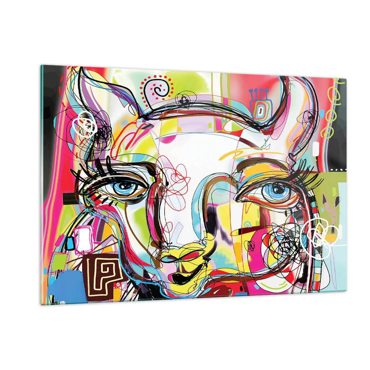 Tablou pe sticlă - Bogăția naturii feline - 120x80 cm