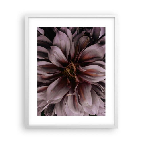 Poster în ramă albă - Inimă florală - 40x50 cm