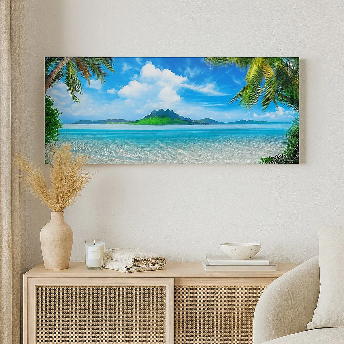 Tablou pe pânză - Compoziție: spațiul dansator - 100x40 cm