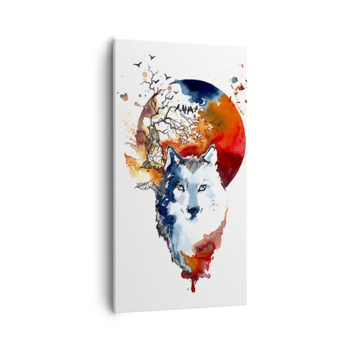 Tablou pe pânză - Bot în bot cu noaptea - 55x100 cm