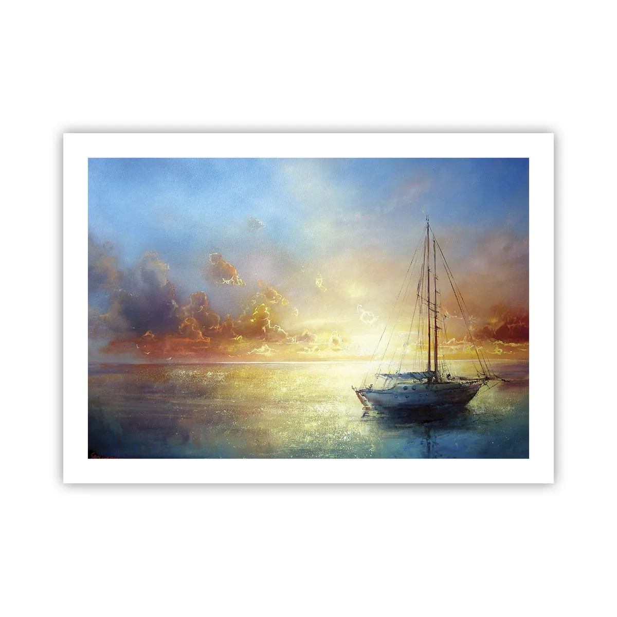 Poster - Într-un golf de aur - 70x50 cm