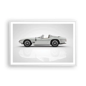 Poster în ramă albă - Promisiunea distracției - 91x61 cm