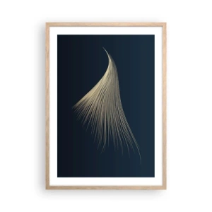Poster în ramă de stejar deschis - Ca părul unui înger - 50x70 cm