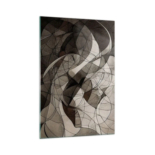 Tablou pe sticlă - Circulația culorilor pământului - 70x100 cm