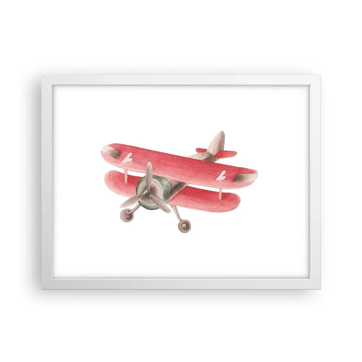 Poster în ramă albă - Gata pentru zboruri la mare înălțime - 40x30 cm