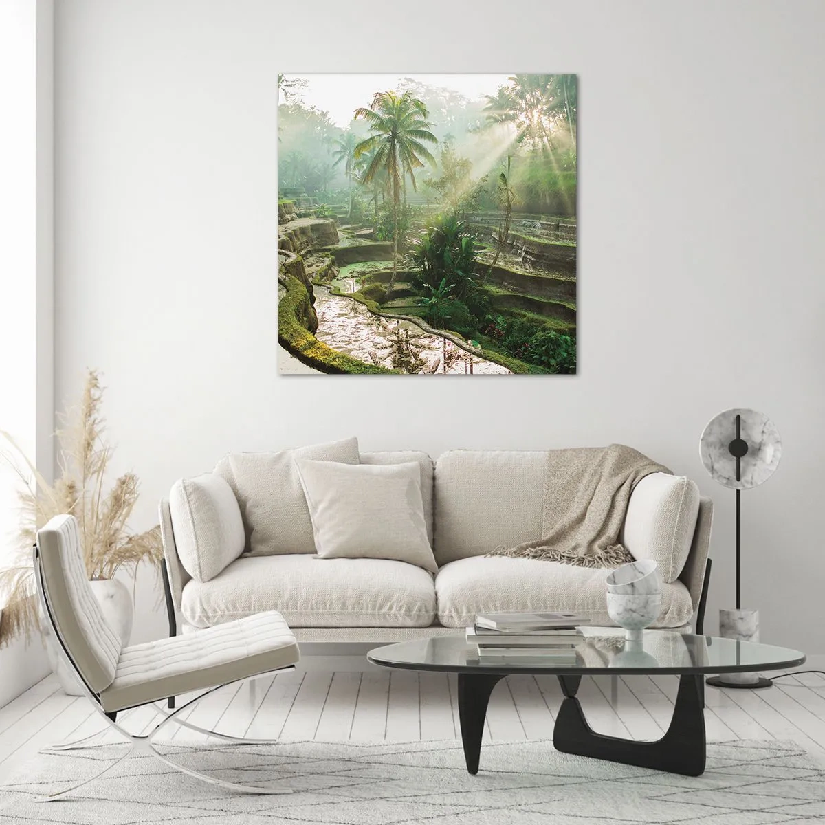 Tablou pe sticlă - Crescând la soare - 40x40 cm