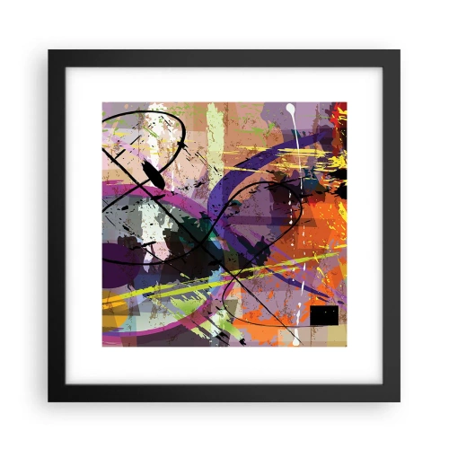 Poster în ramă neagră - Poate fi drept sau de jur împrejur - 30x30 cm