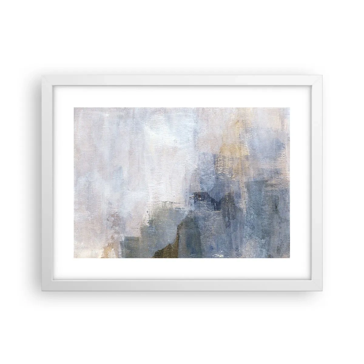 Poster în ramă albă - Tonuri și acorduri de culoare - 40x30 cm