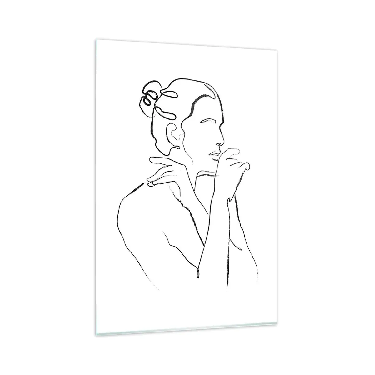 Tablou pe sticlă - Actul: un mister senzual - 80x120 cm