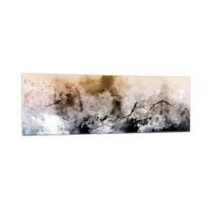 Tablou pe sticlă - Scufundate într-un vârtej de ceață - 160x50 cm