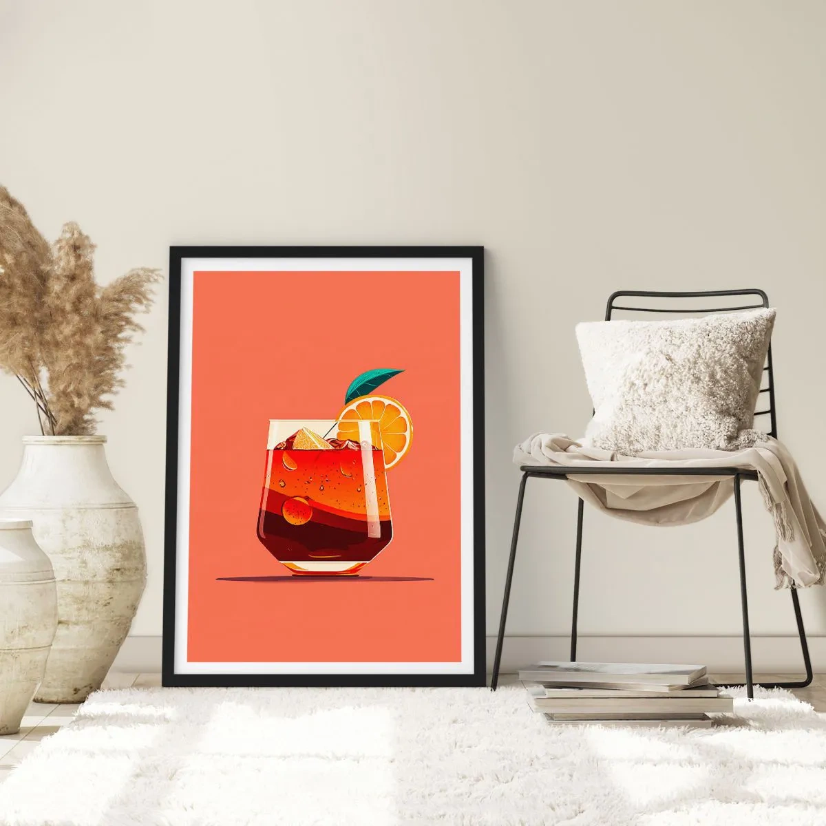 Poster în ramă neagră - Răcoare de vară - 61x91 cm