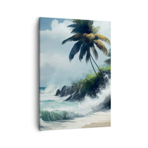 Tablou pe pânză - Pe un țărm tropical - 50x70 cm