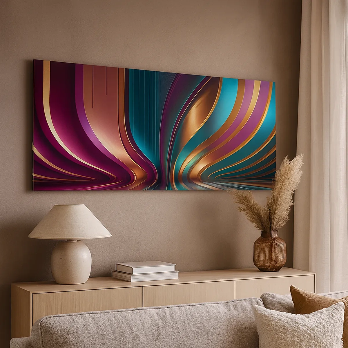 Tablou pe pânză - Arhitectură de lumină - 30x30 cm