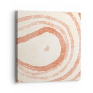 Tablou pe pânză - Cercuri de corali - compoziție - 30x30 cm