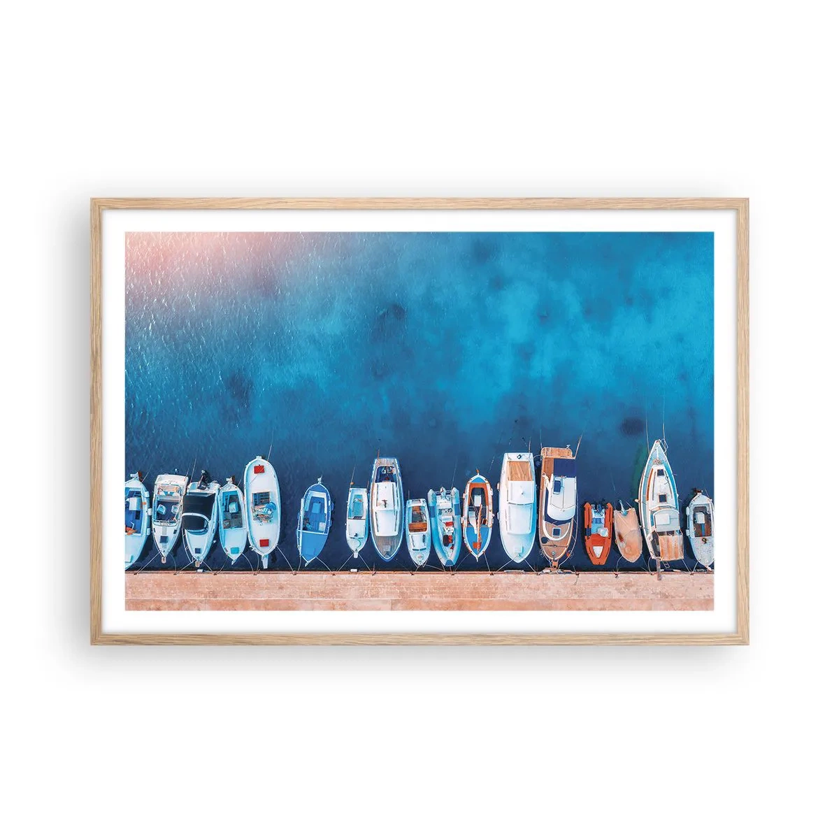 Poster în ramă de stejar deschis - Aliniere - 91x61 cm