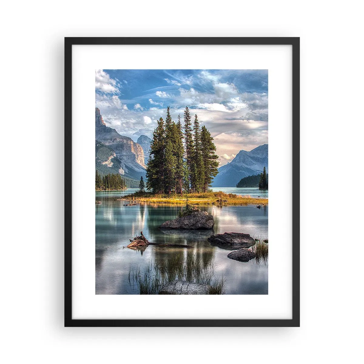 Poster în ramă neagră - La o apă mare și limpede… - 40x50 cm