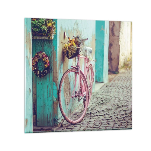 Tablou pe sticlă - Mă întorc imediat - 30x30 cm