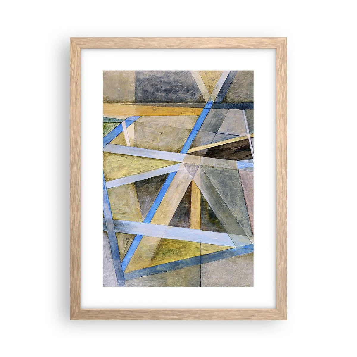 Poster în ramă de stejar deschis - Drept sau de-a curmezișul? - 30x40 cm
