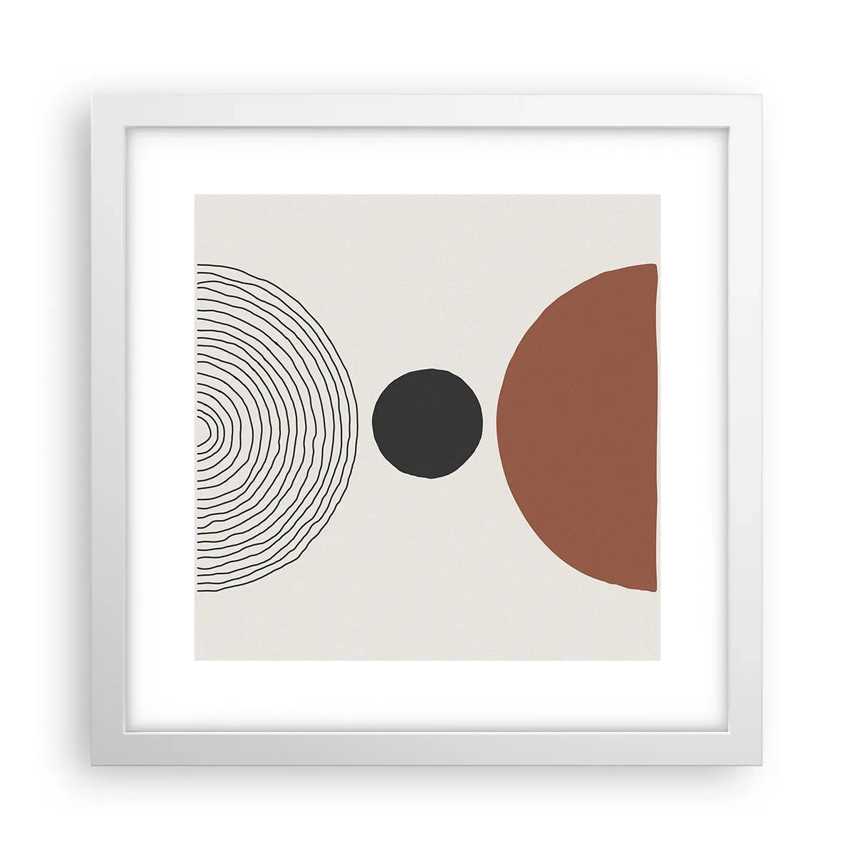 Poster în ramă albă - În centrul atenției - 30x30 cm