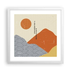 Poster în ramă albă - În stil japonez - 40x40 cm