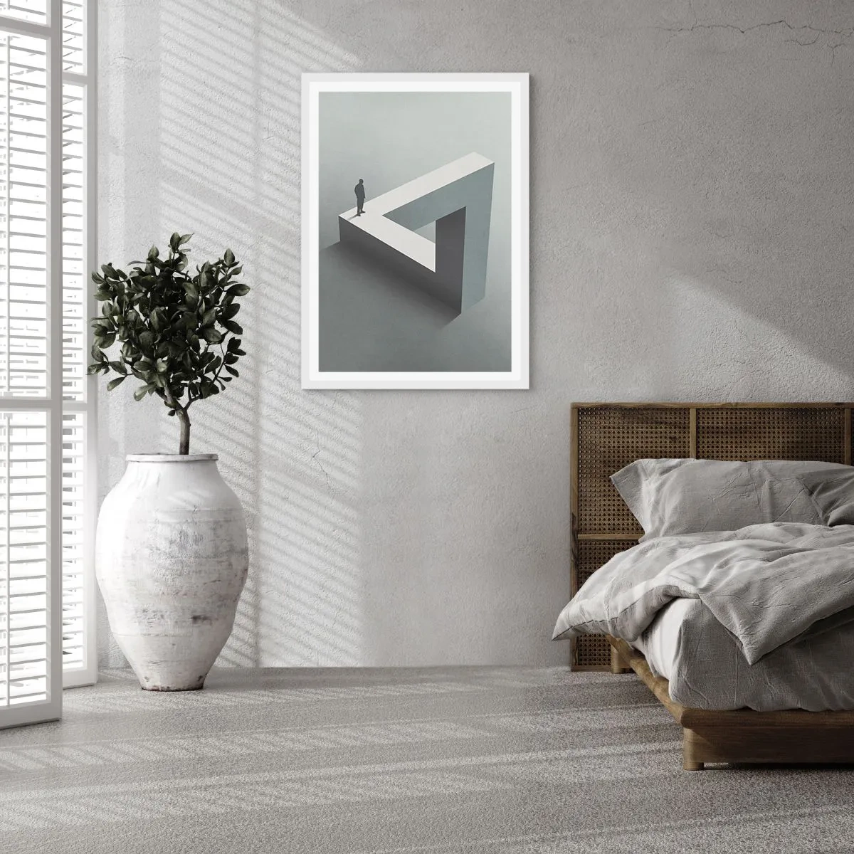 Poster în ramă albă - Și totuși este posibil - 70x100 cm