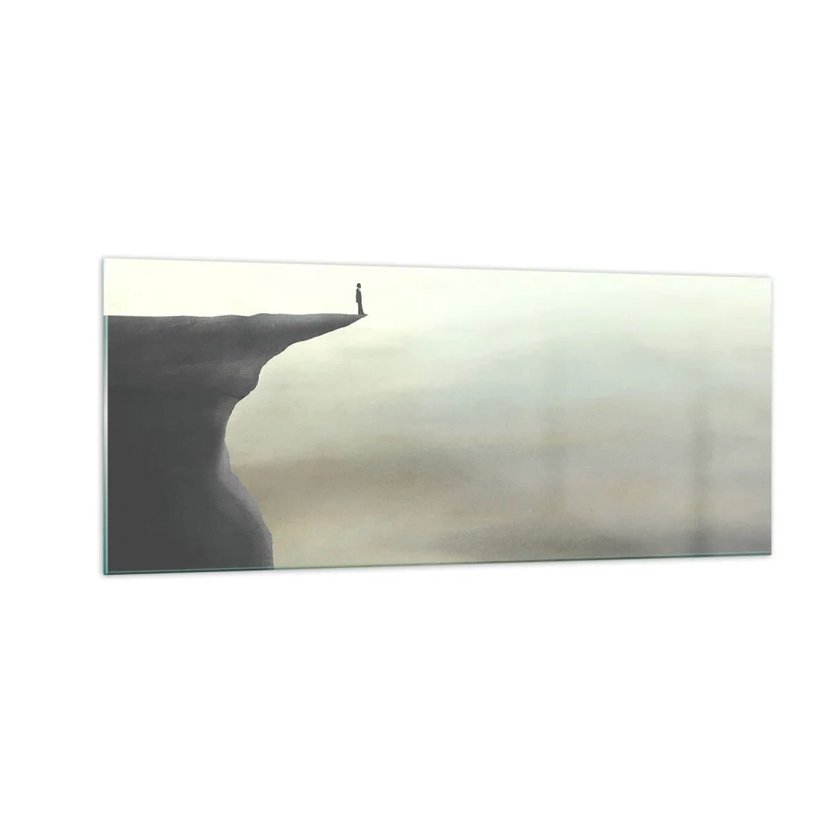 Tablou pe sticlă - În sus, bineînțeles! - 100x40 cm